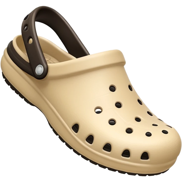 I need emojis of classic original Crocs shoe in pure White, pure Black and pure Beige emoji