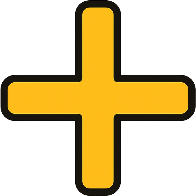 minimalist plus icon, simple color outline, no fill emoji