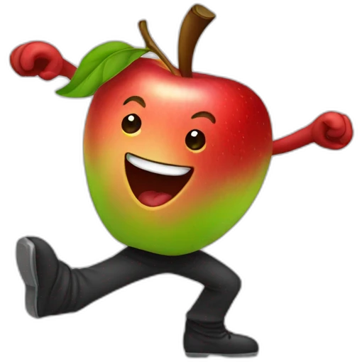 dancing apple emoji