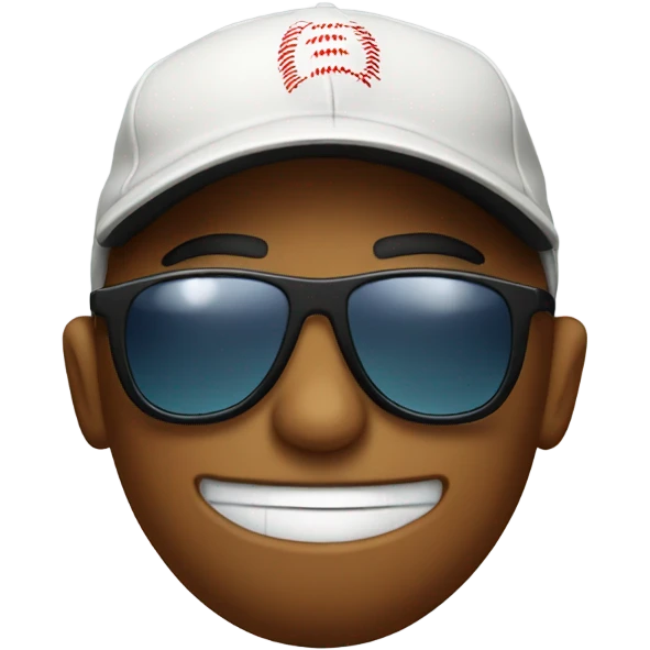 Baseball wearing sunglasses emoji