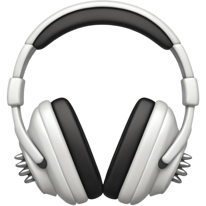 Headphones filled with teeth  emoji