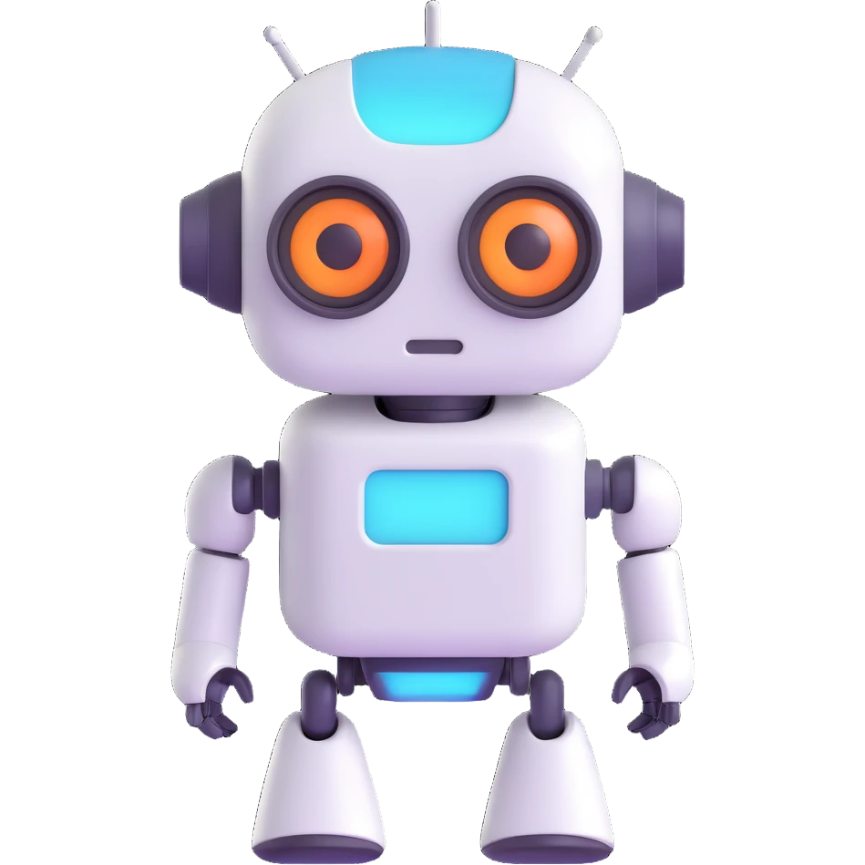 Cute Robot assistant emoji