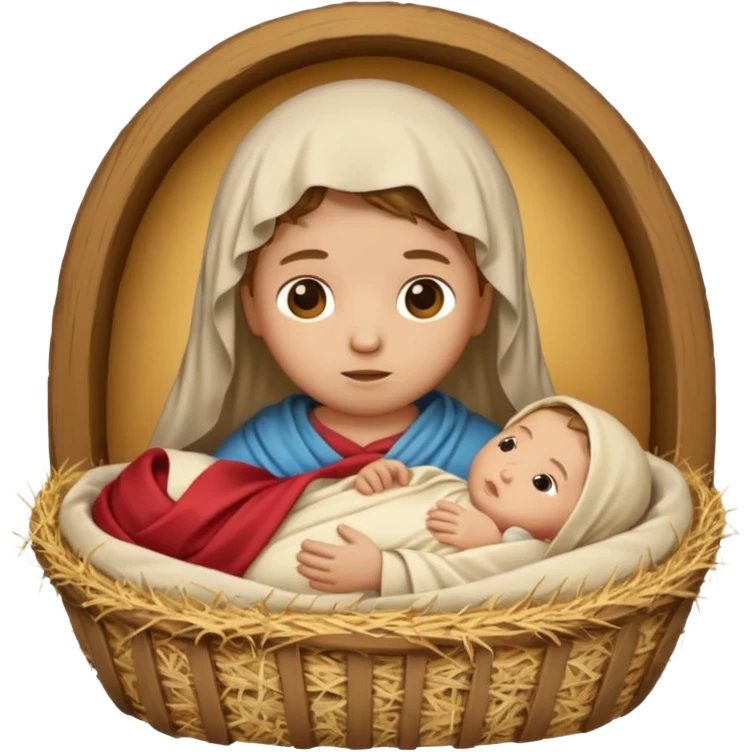 manger hay baby jesus emoji