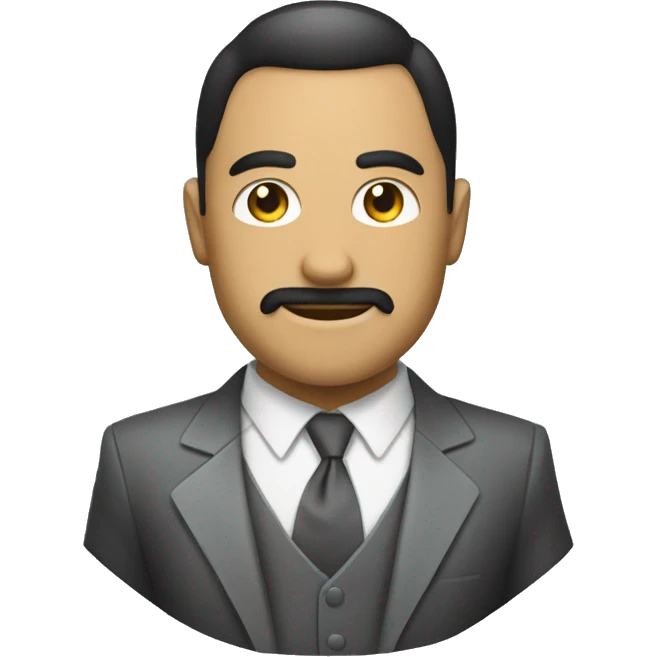 persona dé traje estilo hacker y elegante emoji