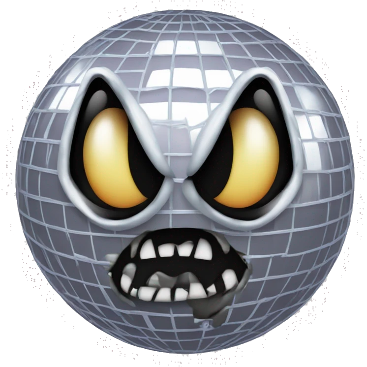 disco ball with Venom's face emoji