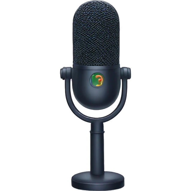 Podcast microphone emoji