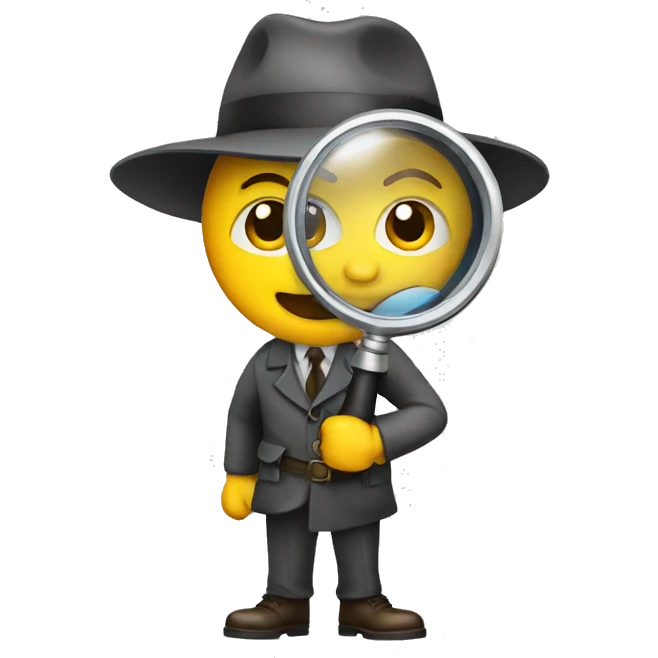  detective with magnifying glass emoji