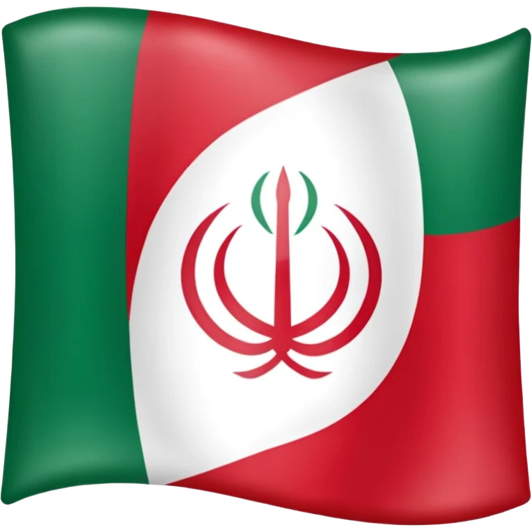 square iranian flag green white and red  emoji