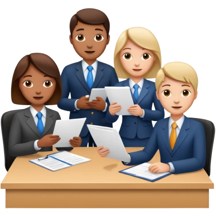HR works: administrative, people, collaboration emoji