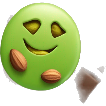 A bar of Dubai chocolate filled with Green pistachio cream emoji