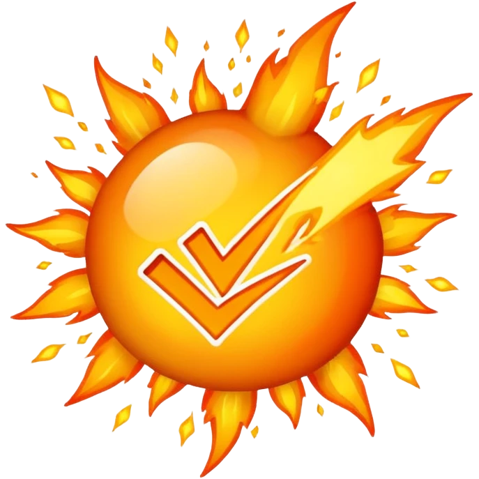 exploding checkmark emoji