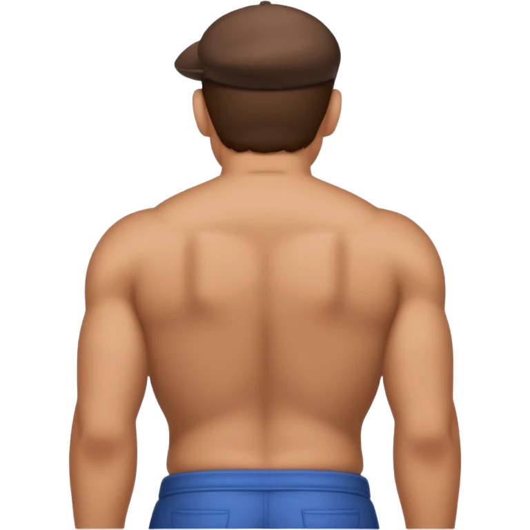back view of mario with huge buttcheeks out  emoji