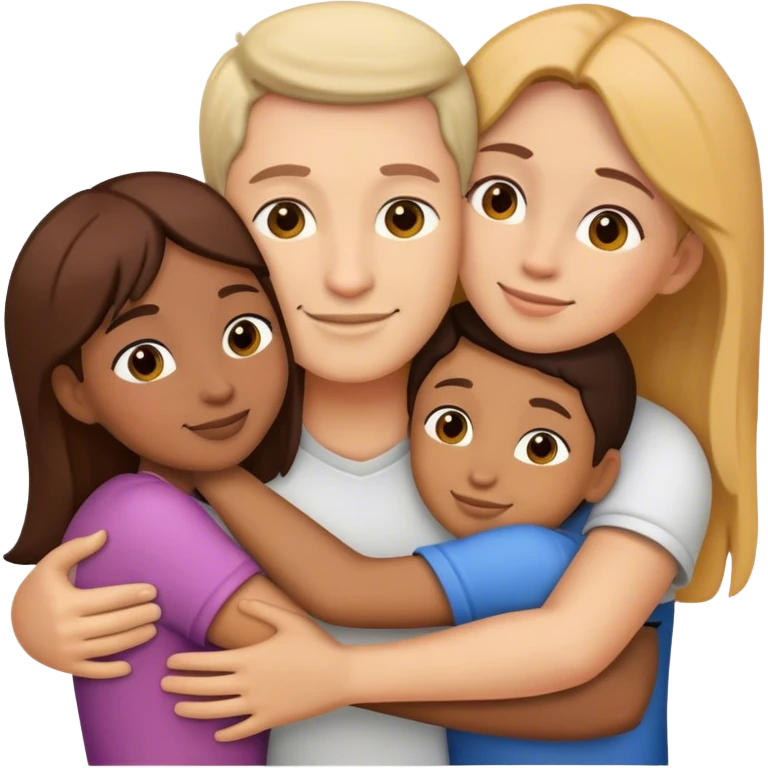 family hugging emoji