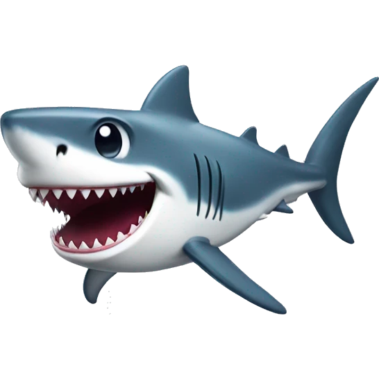 smiling shark emoji