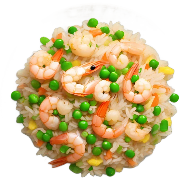 Shrimp fried rice emoji