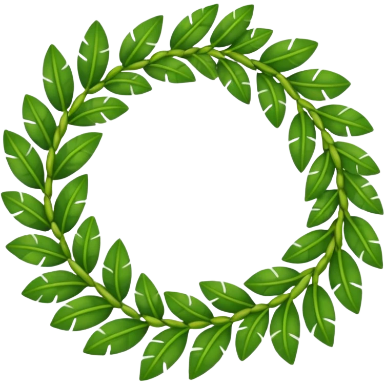 Ti leaf lei  emoji