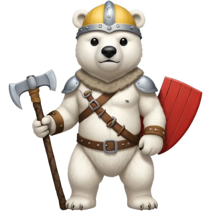 Polar Bear viking emoji