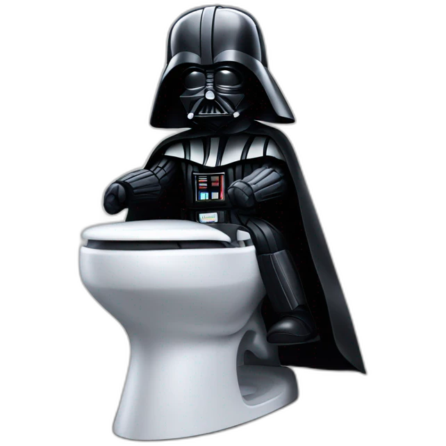 darth vader sat on the toilet emoji