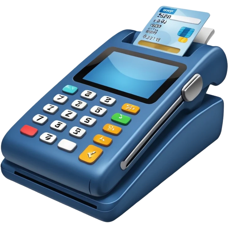 credit card blue pos terminal emoji