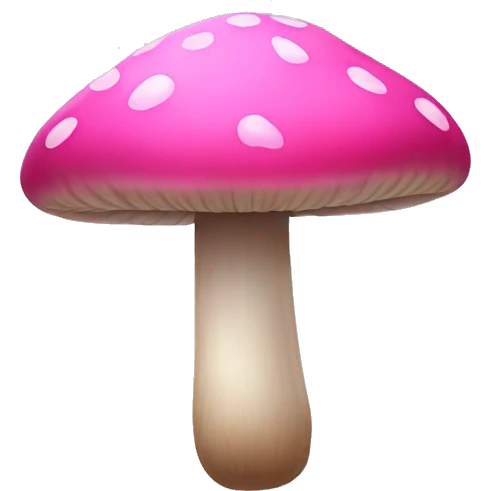 pink mushroom emoji