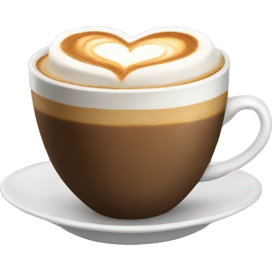cappucino heart emoji emoji