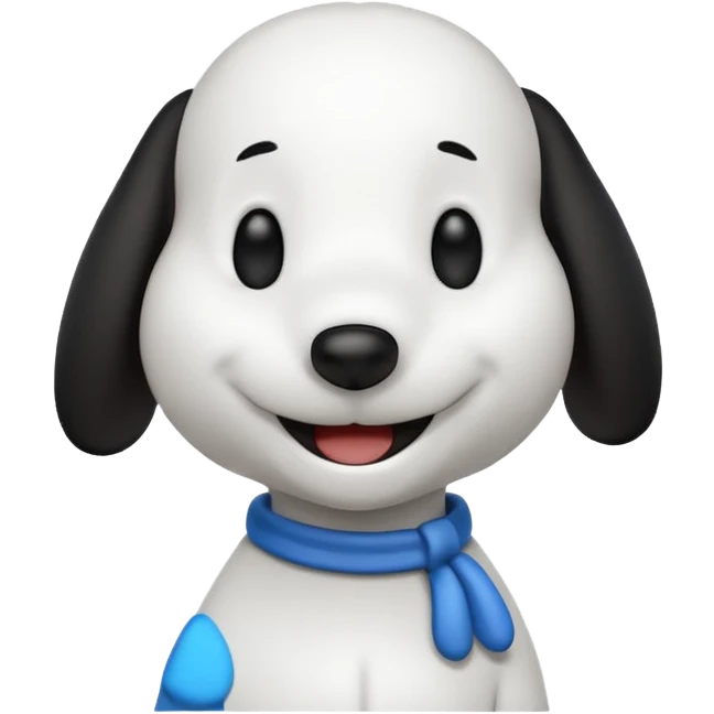 Happy snoppy emoji