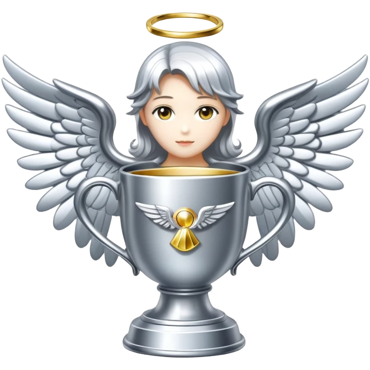 sorayama champion cup angel mechanical glowing emoji