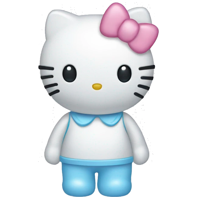 Light Blue hello kitty emoji