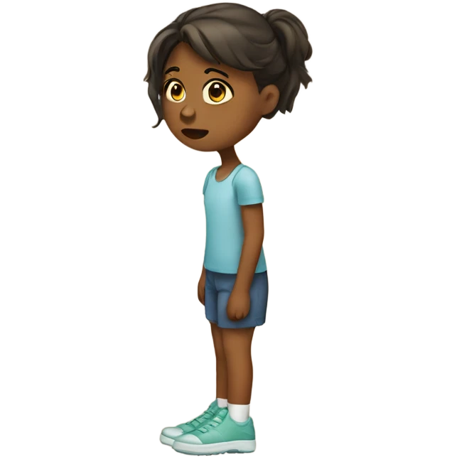 Girl with sore foot emoji