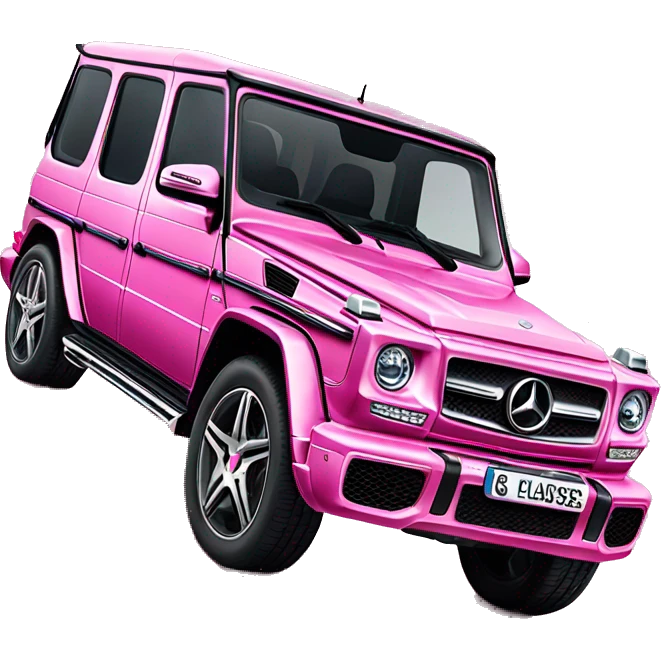 Pink Mercedes G-Klasse decorated with diamonds everywhere  emoji