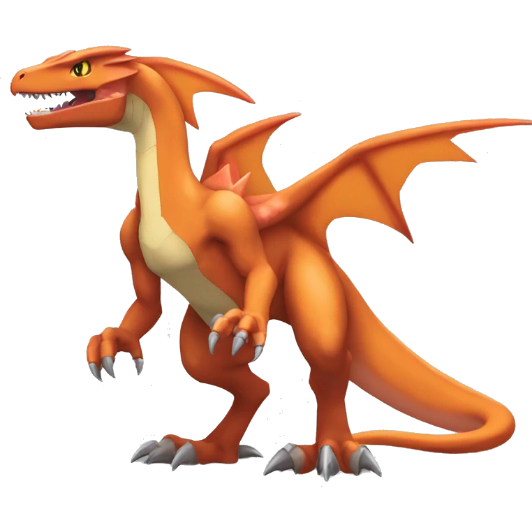  Cool Edgy Digimon-Fakemon-Guilmon-Genesect-Charizard-Velociraptor-Dragon full body emoji