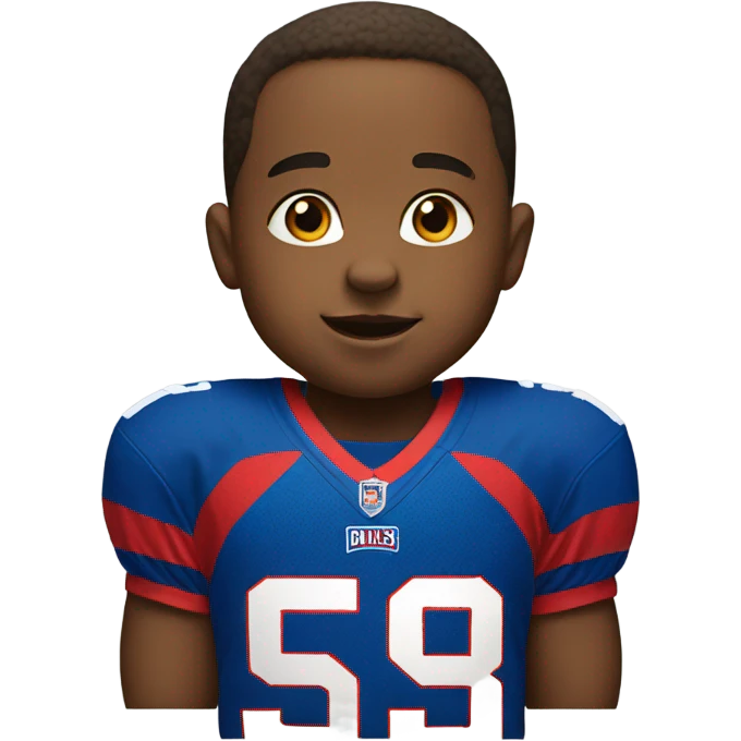 Baby wearing a bills jersey emoji
