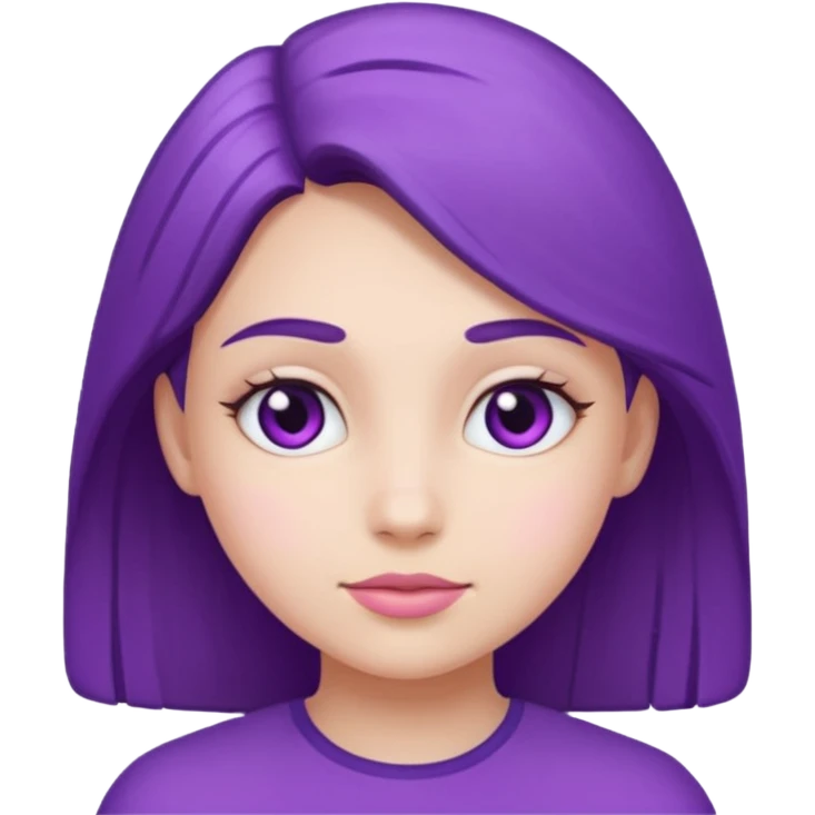 Purple girl emoji
