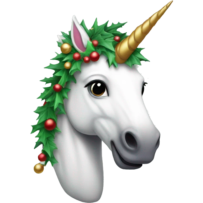 Christmas unicorn  emoji