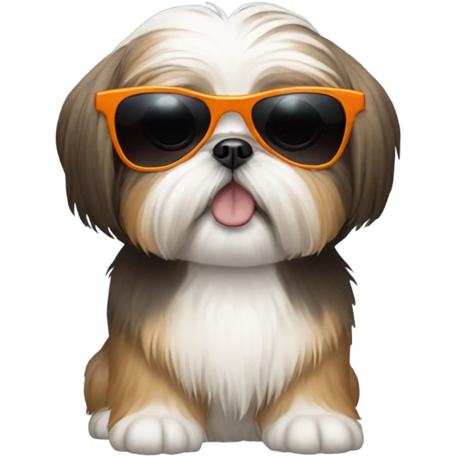 Shih tzu with sunglasses emoji
