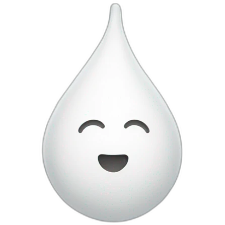 white sweat droplets emoji