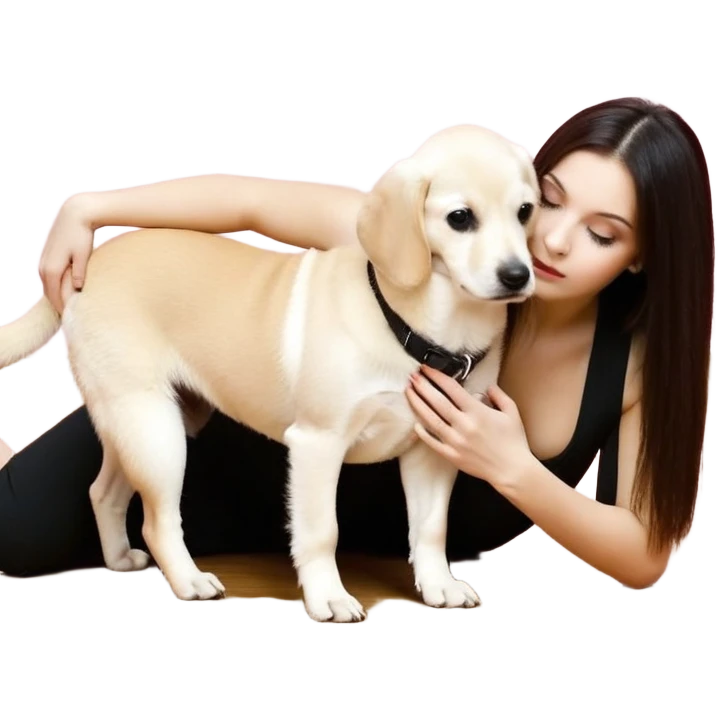 Девушка стоит в позе doggystyle в офисной одежде. Девушка одета в офисную одежду, короткая черная юбка. Волосы рыжие. Она нагнулась, попу хорошо видно, под юбкой белые трусики emoji