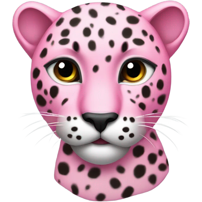 Pink leopard  emoji
