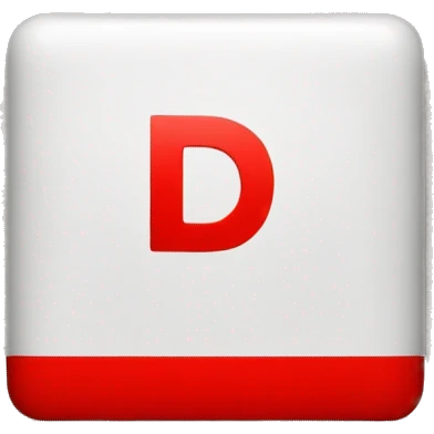 letter D in red box/square emoji