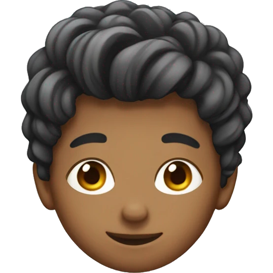 A boy with good harirstyle  emoji