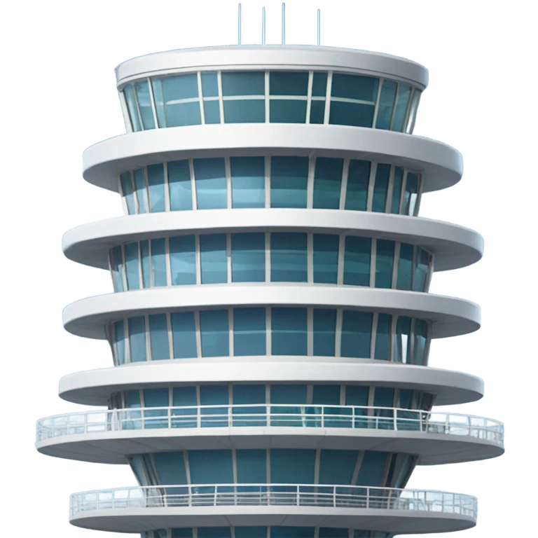 modern air traffic control tower, full size realistic emoji