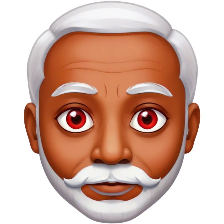 Modi with red eyes emoji
