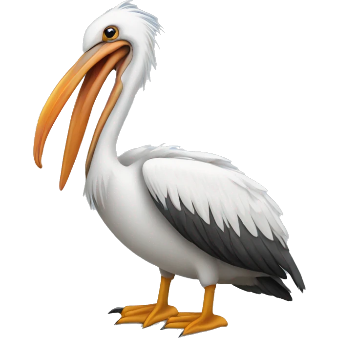 pelican typing with computer emoji