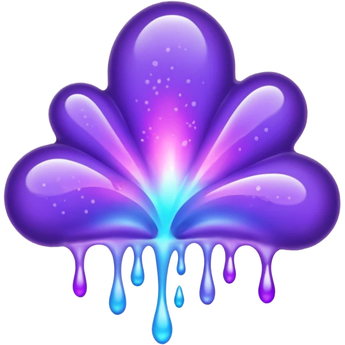 purple plasma splatter without a face emoji