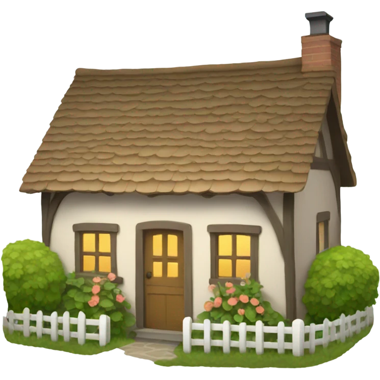 Quaint cottage emoji