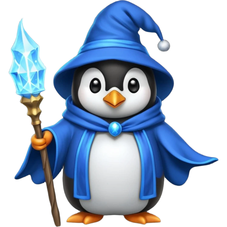 Penguin Wizard emoji