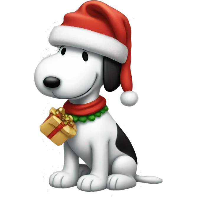 Snoopy navideño emoji