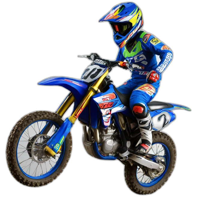 Number 185 motocross emoji