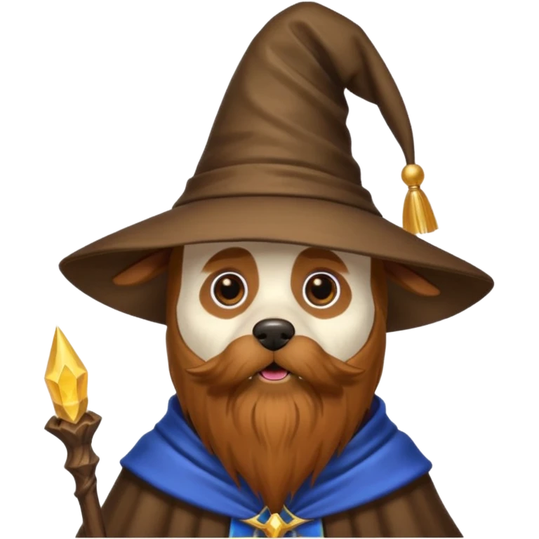 Dog wizard emoji