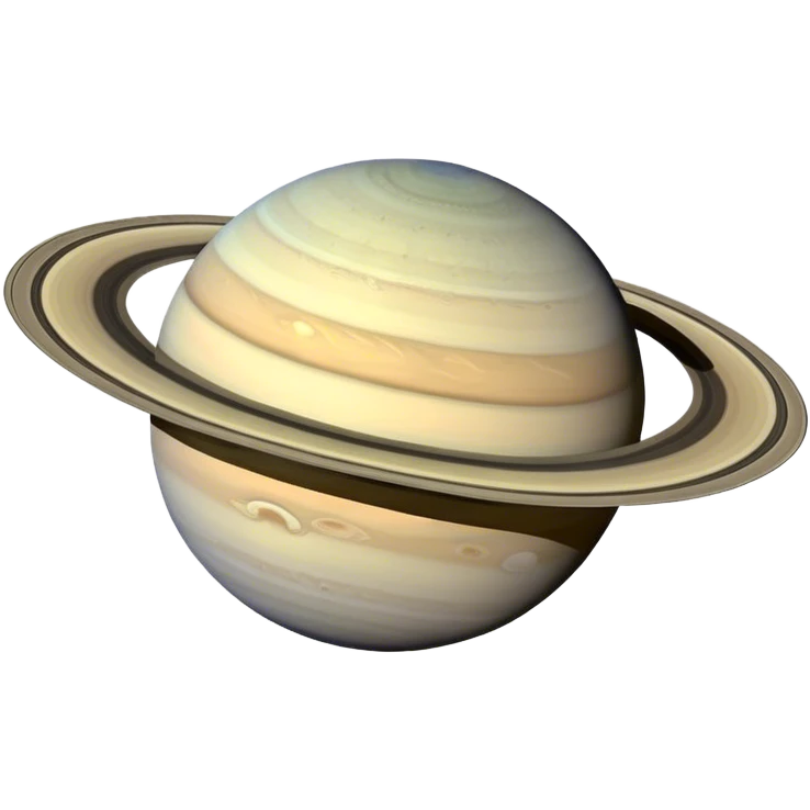 planet saturn with shadows emoji